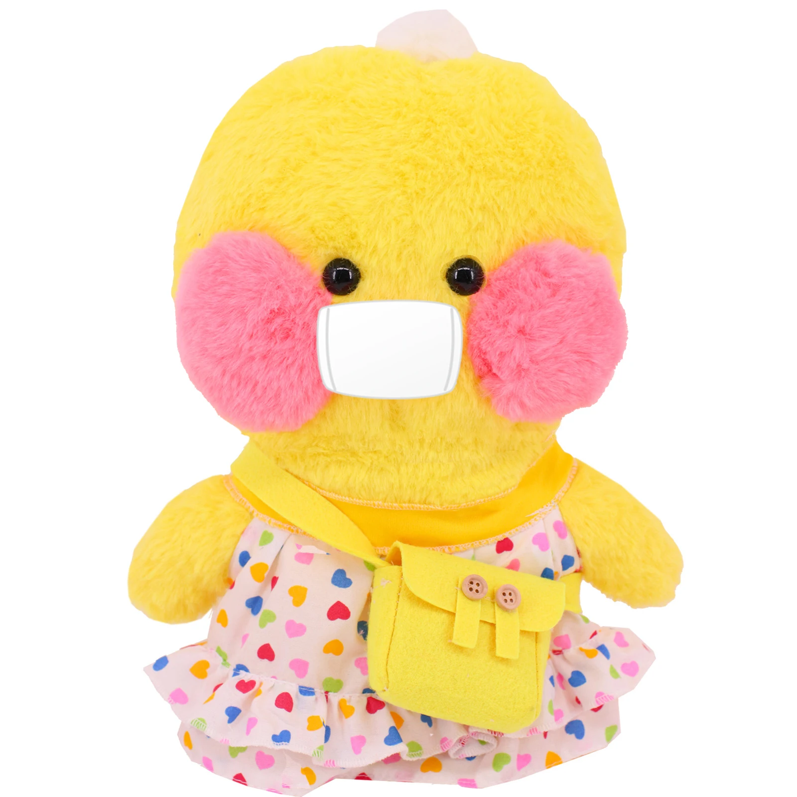 Цельнокроеная Наплечная Сумка в горошек для куклы лалалафанана 30 см из м/ф желтая