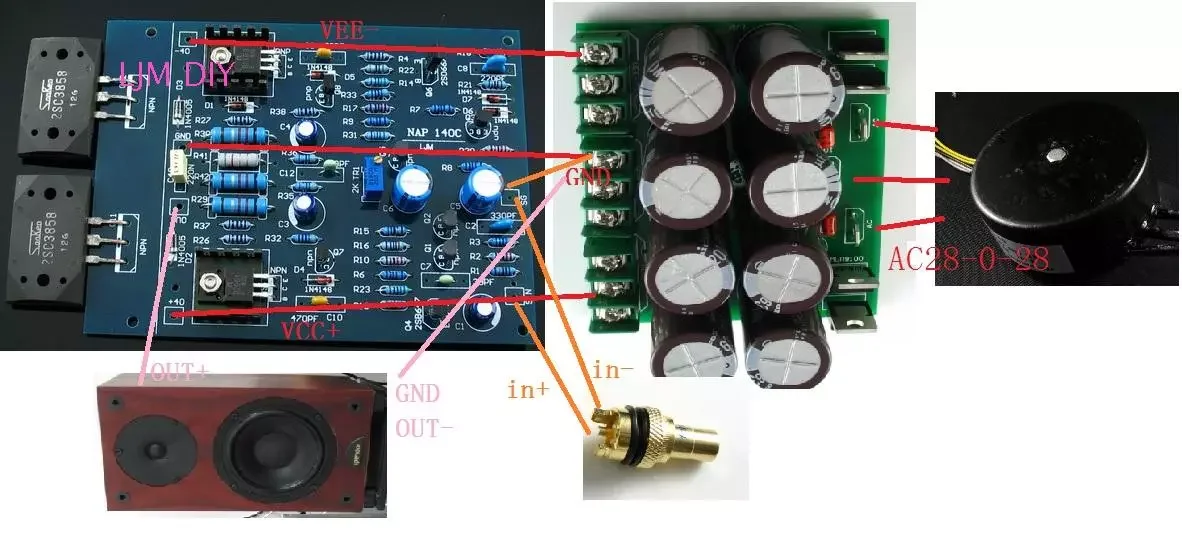 NAIM NAP140 AMP набор клон 2SC292 2 усилителя мощности Плата комплекты усилителей для DIY 2.0