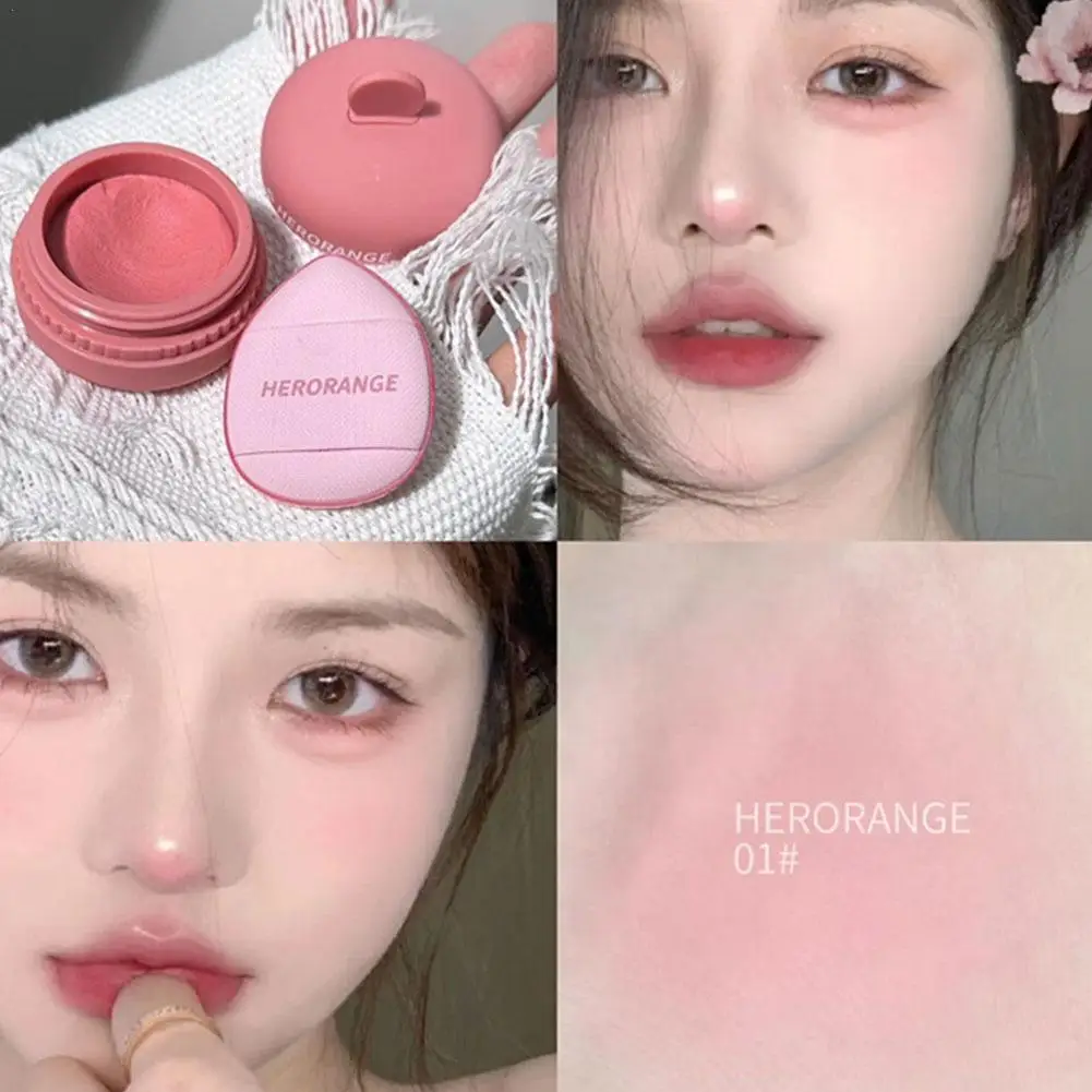 

Monochrome Blush Cream Make Up Lasting Easy To Color Blush Palette Mousse Mud Matte Pink Peach Cheek Rouge Face Pigment Cosmetic