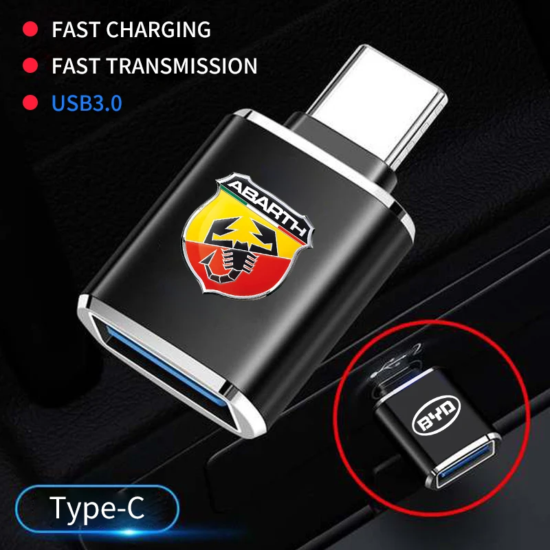 Автомобильный переходник с Type-C на USB для Chrysler 300C 300M PT Cruiser Grand Voyager Pacifica Sebring MK3 200 Town