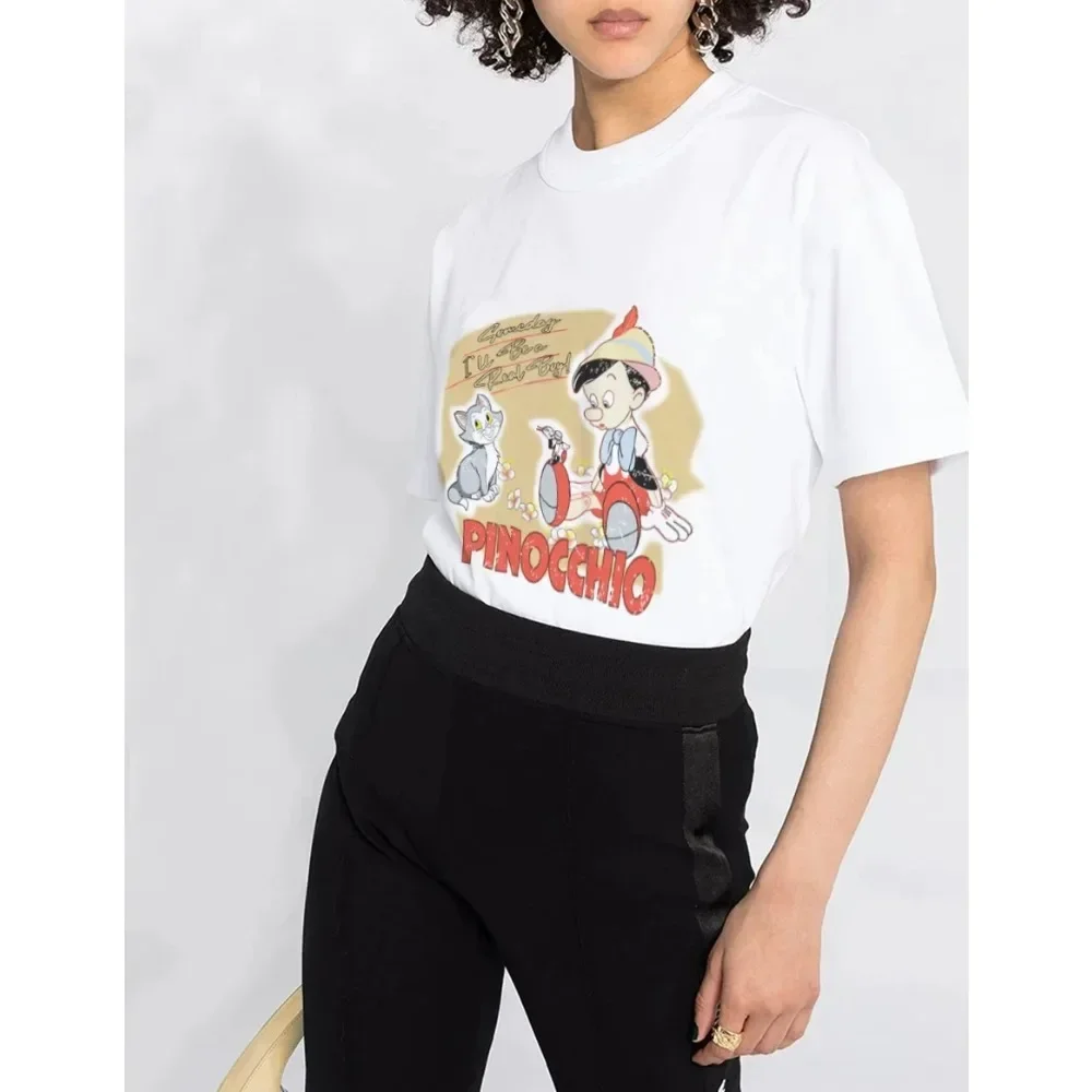 Новинка женская уличная одежда из чистого хлопка в стиле Харадзюку С Рисунком