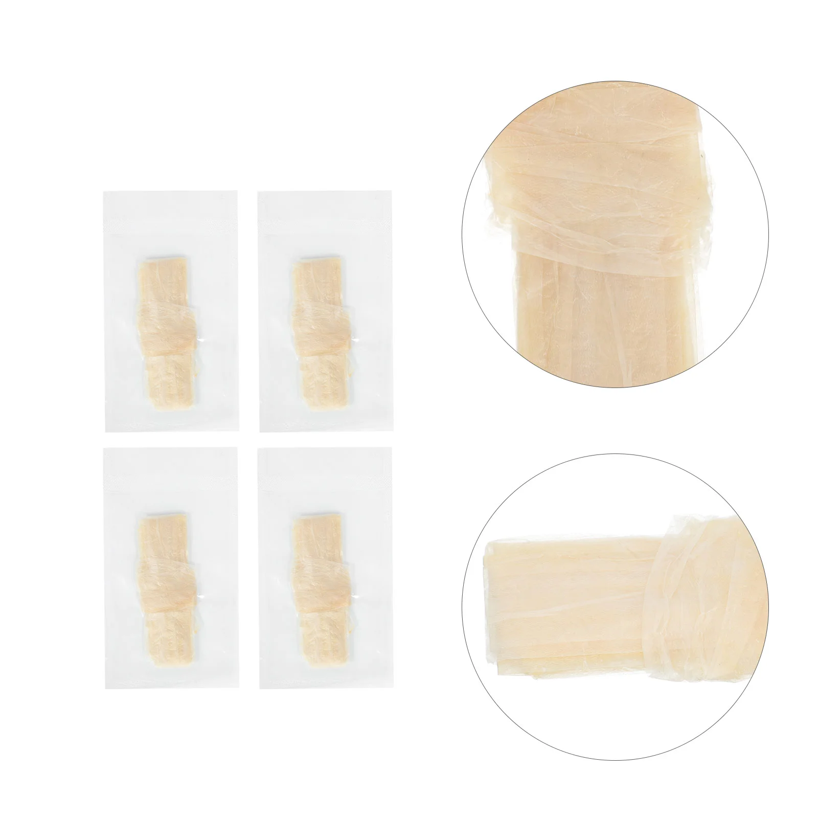 

4pcs Dry Fine Casing Natural Sausage Casings Sausage Coat Hot Dog Casing