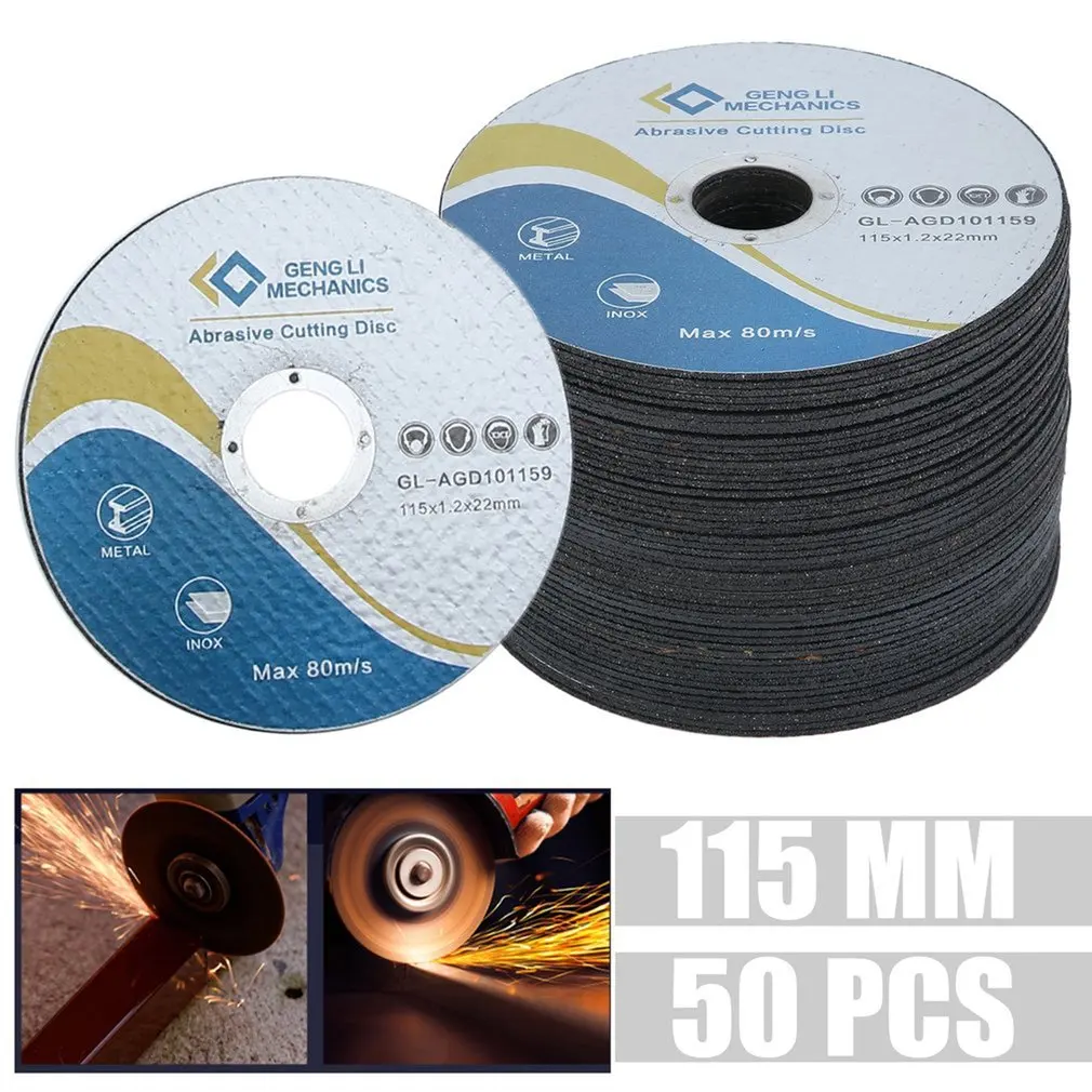 

50pcs Metal Cutting Disc Cutoff Wheel Angle Grinder Wheel Sanding Grinding Discs Grinding Blade for Metal Steel