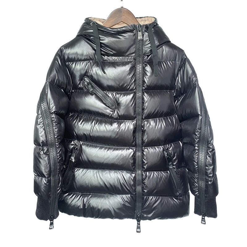 

Golf down jacket new bright face thickened diagonal zipper ins trend Golf down jacket