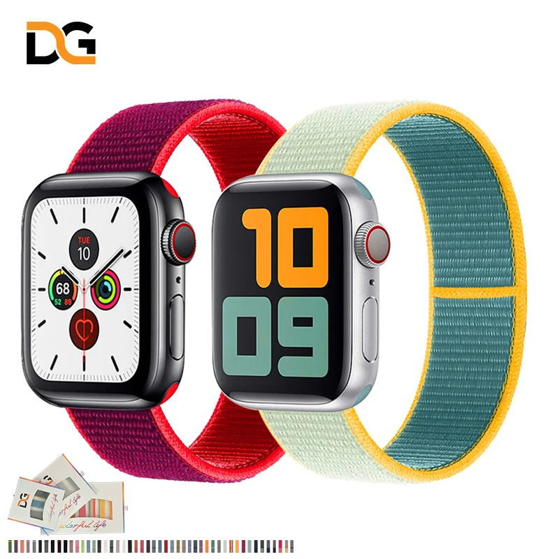 

Nylon Strap For Apple Watch Band 44mm 40mm 49mm 45mm 41mm 42mm 38mm 45 mm Bracelet Correa iwatch Series 8 se 7 6 5 3 Ultra Band