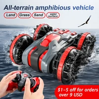 high tech remote control car 2 4g amphibious stunt rc car double sided tumbling driving childrens electric toys for adultsboy