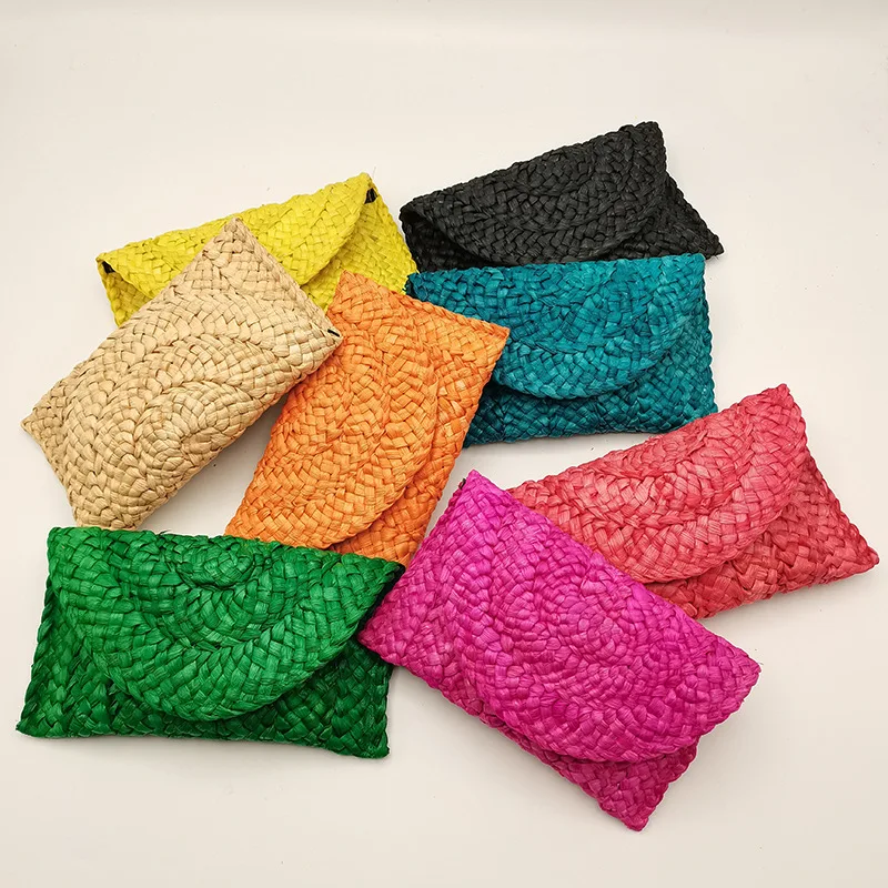 

Storage Bag New Straw Bag Multi-color Corn Fur Woven Bag Woven Women's Bag Woven Leisure Bag Coin Purse Handbags