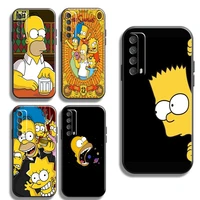 the simpsons phone case for huawei p20 p30 p40 lite pro plus p20 lite 2019 p smart 2020 2019 z 5g tpu coque black back carcasa