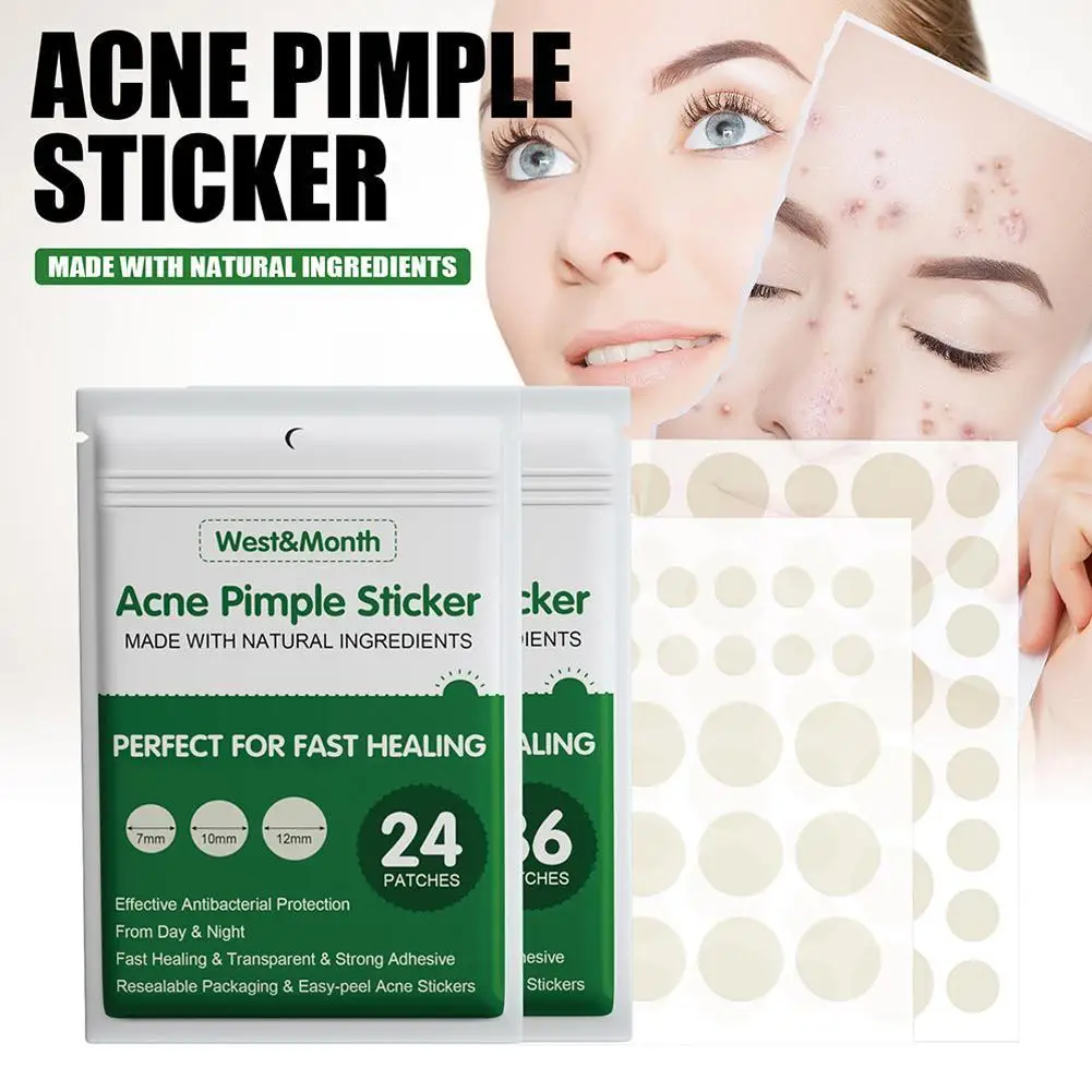 

Acne Pimple Blemish Spot Hydrocolloid Dots Acne Patch Absorbing Cover Invisible Healing Patches For Face Treatment Tool U5V6