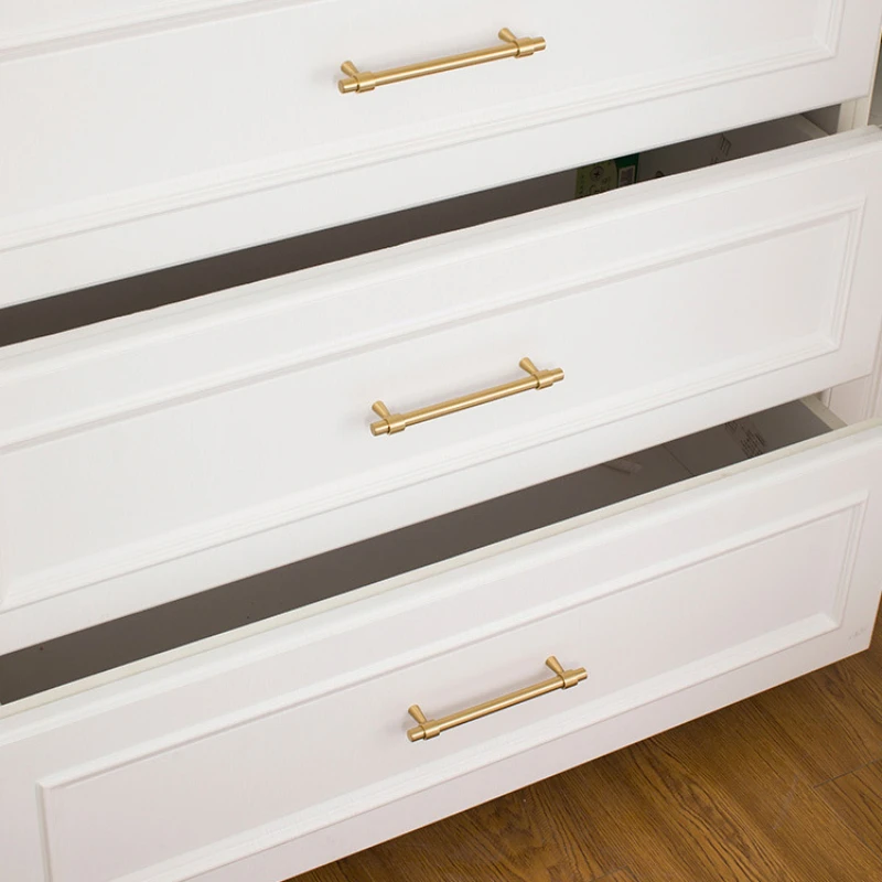Ручки шкафа из матовой латуни сверхмощные латунные ручки для кухонных ящиков
