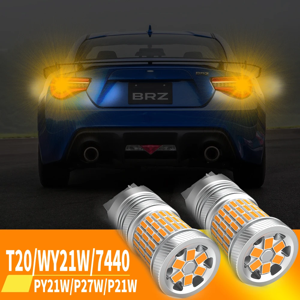 

2 шт., автомобисветильник светодиодные лампы T20 Canbus 7440 W21W 1156 BA15S P21W PY21W BAU15S