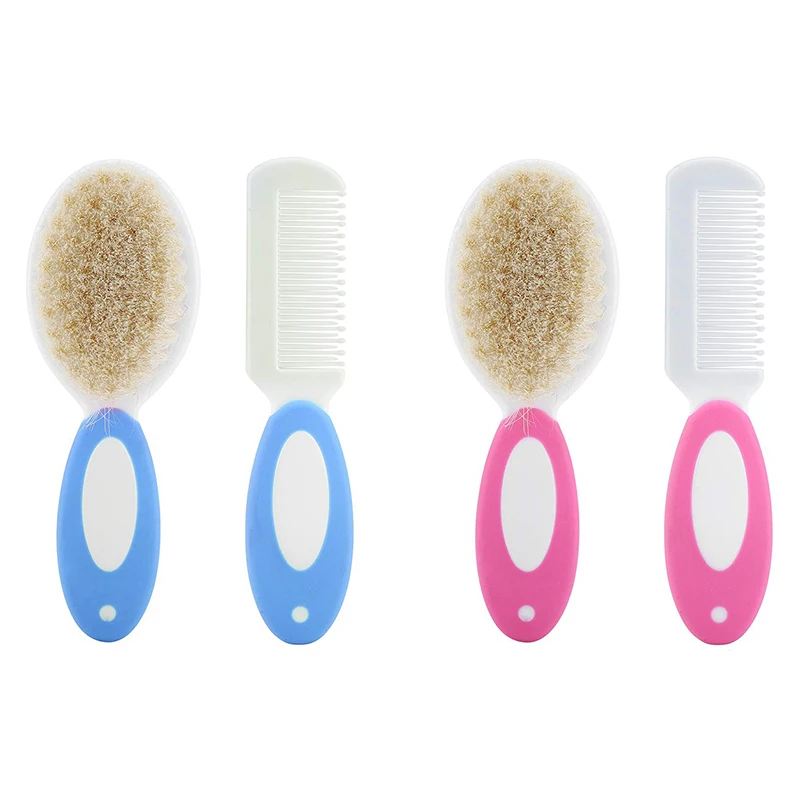 

Natural Hair Brush Child Comb Hairbrush For Newborn Head Massager Bath Tools Baby Care Cleaning Brush Supplies