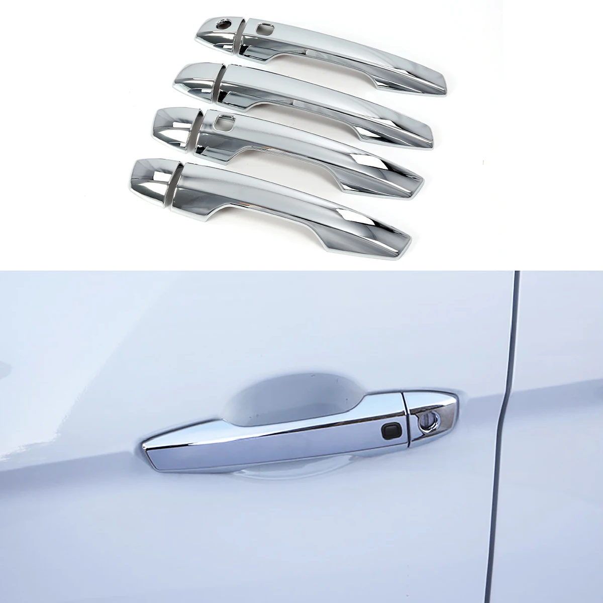 

Хромированная крышка дверной ручки из АБС-пластика для Mitsubishi Outlander 2022, 2023, 2024, аксессуары