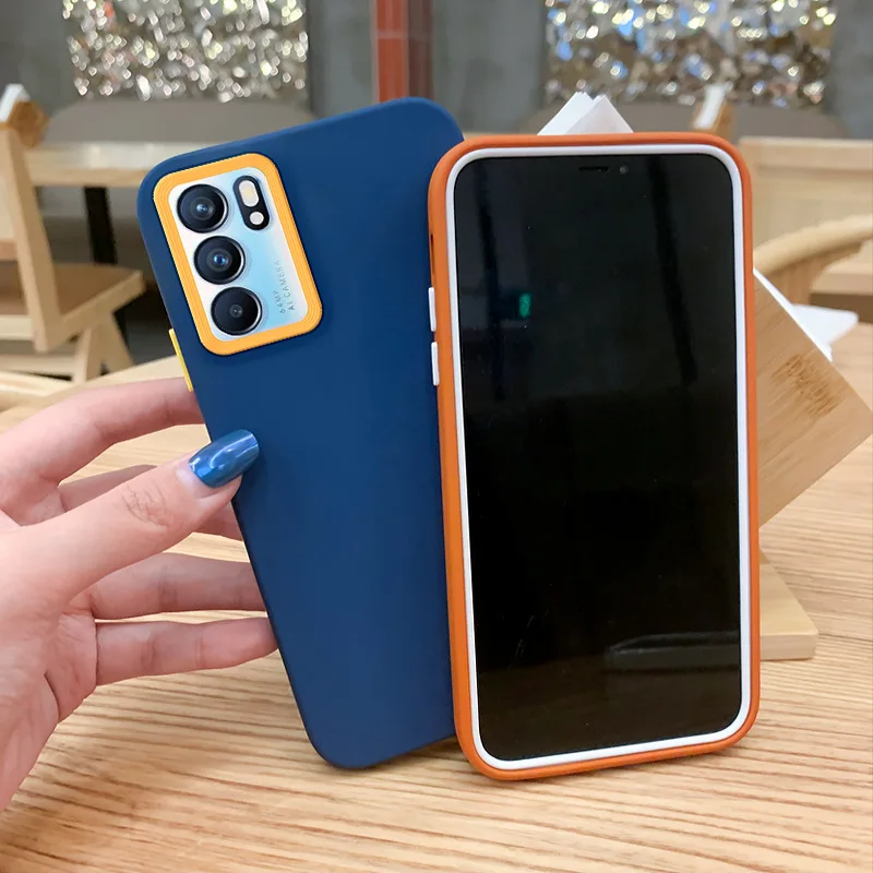 

Fashion 3IN1 liquid Silicone Case For OPPO Reno 6 pro 5 4 SE 2 R17 10 2Z TPU Phone Cover Coque for OPPO FIND X3 K9 PRO A9 A11