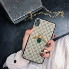 Роскошный брендовый 3D чехол для телефона с алмазной Пчелой для Samsung S22 Ultra, чехлы для S21 Plus, S20, Note20, S10, S9, Note10, Note 9, мягкий чехол