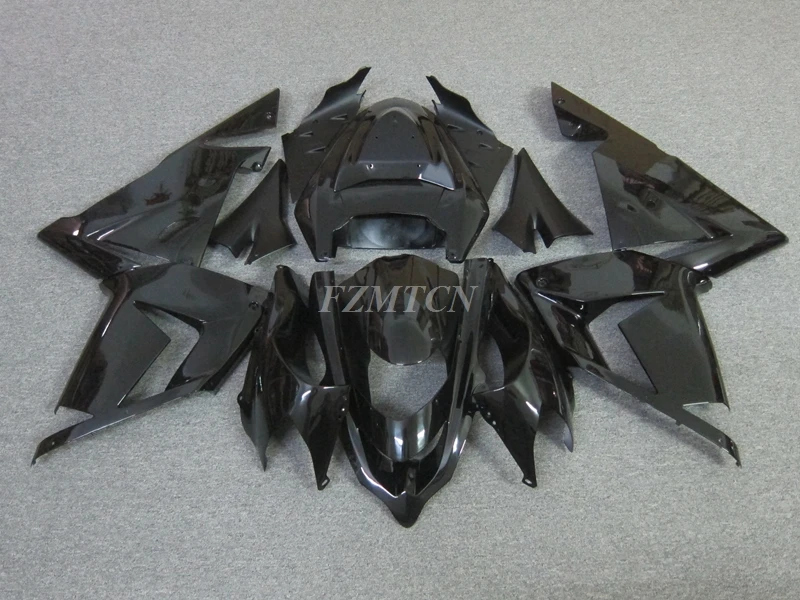 

4Gifts New ABS Whole Motorcycle Fairings Kit Fit for Kawasaki Ninja ZX-10R ZX10R 2004 2005 04 05 Bodywork Set Black