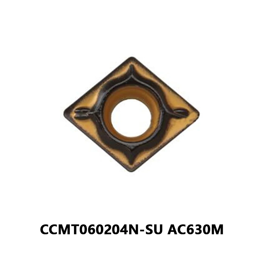 CCMT 060204 N SU N-SU AC6040M Оригинал 80-х ° Лезвия Твердосплавные вставки Токарный станок с