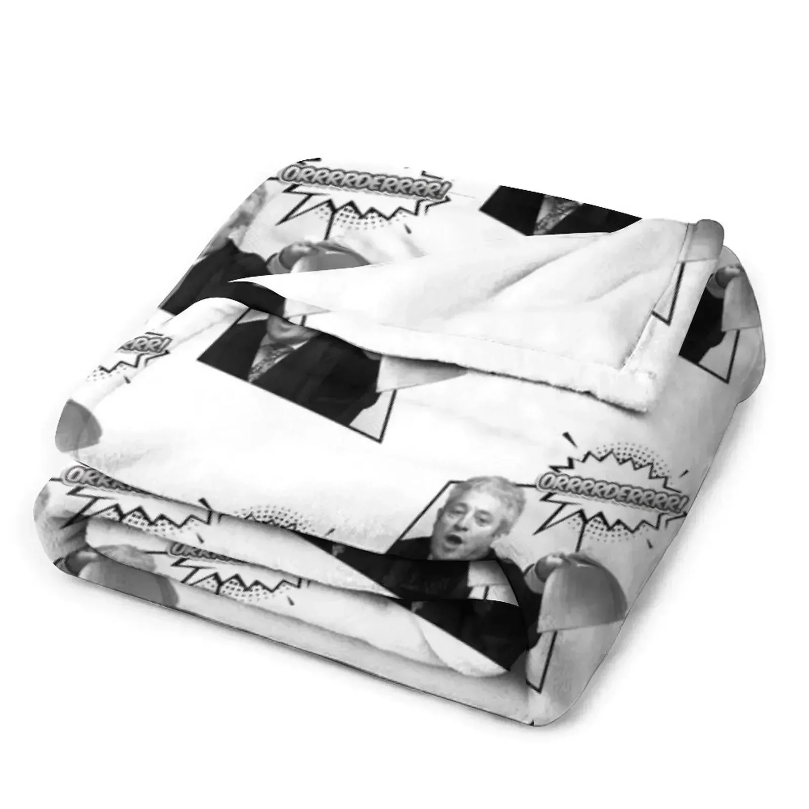 Фланелевое одеяло John Bercow Ordeeer! черно-белое