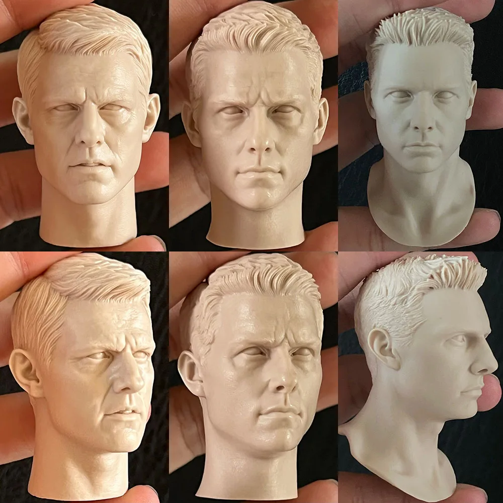 

Unpaint 1/6 Tom Cruise Head Sculpt Handsome Agent Actorhead Carving For 12'' Action Figure Model Diy Practice Drawing Models