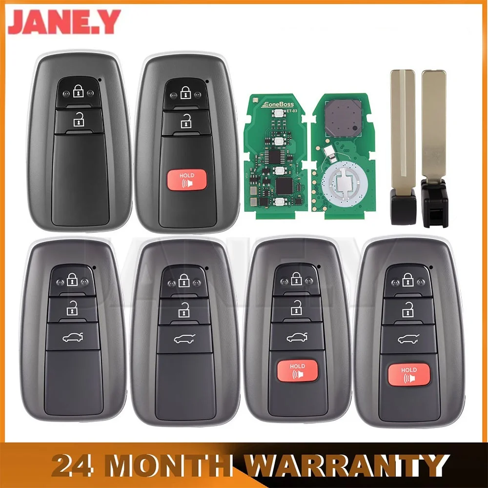 Фото Пульт дистанционного управления EoneBoss ET-03 4D 8A для Toyota Camry, CHR, Izoa, RAV4, Avalon, Wildlander, универсальный бесключевой доступ 0410 0351 3450 3330 №1