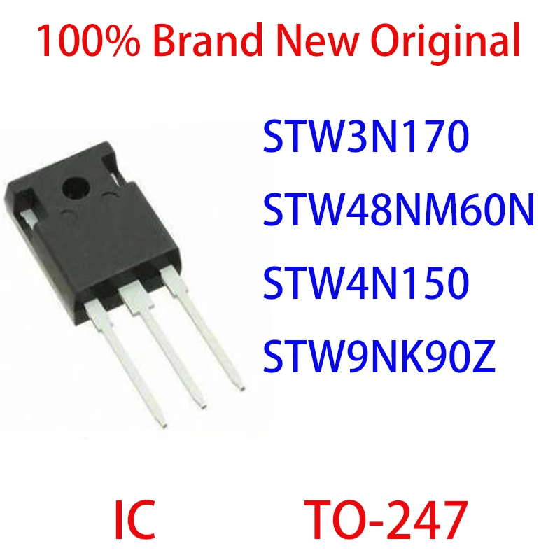

STW3N170 STW48NM60N STW4N150 STW9NK90Z 100% Brand New Original IC TO-247