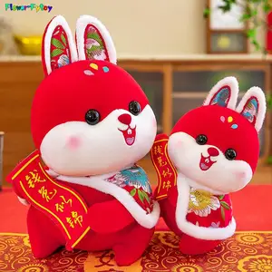 Кролик форчуна из китайского знака зодиака, новый год 2023, кролик, домашний декор, мягкая игрушка, креативный новогодний специальный подарок для детей