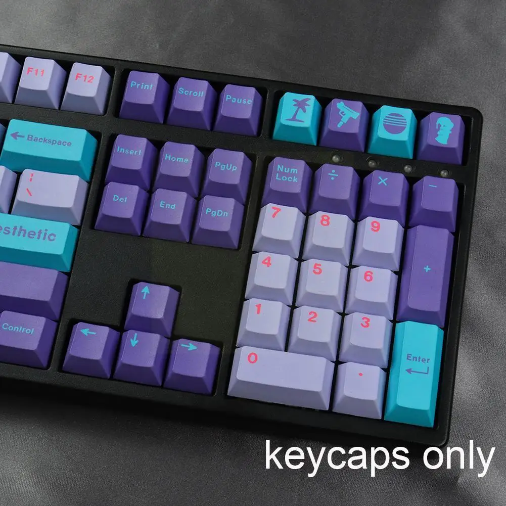 

129 Keys PBT Keycap XDA Profile DYE-SUB Personalized Keycaps for CHERRY MX Switch Gaming Mechanical Keyboard Multi-column K Y3M2