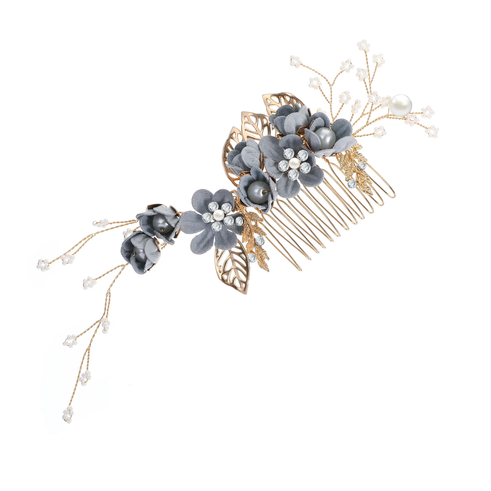 

1pc Exquisite Wedding Hair Comb Bride Headdress Hair Decor for Ladies Girls