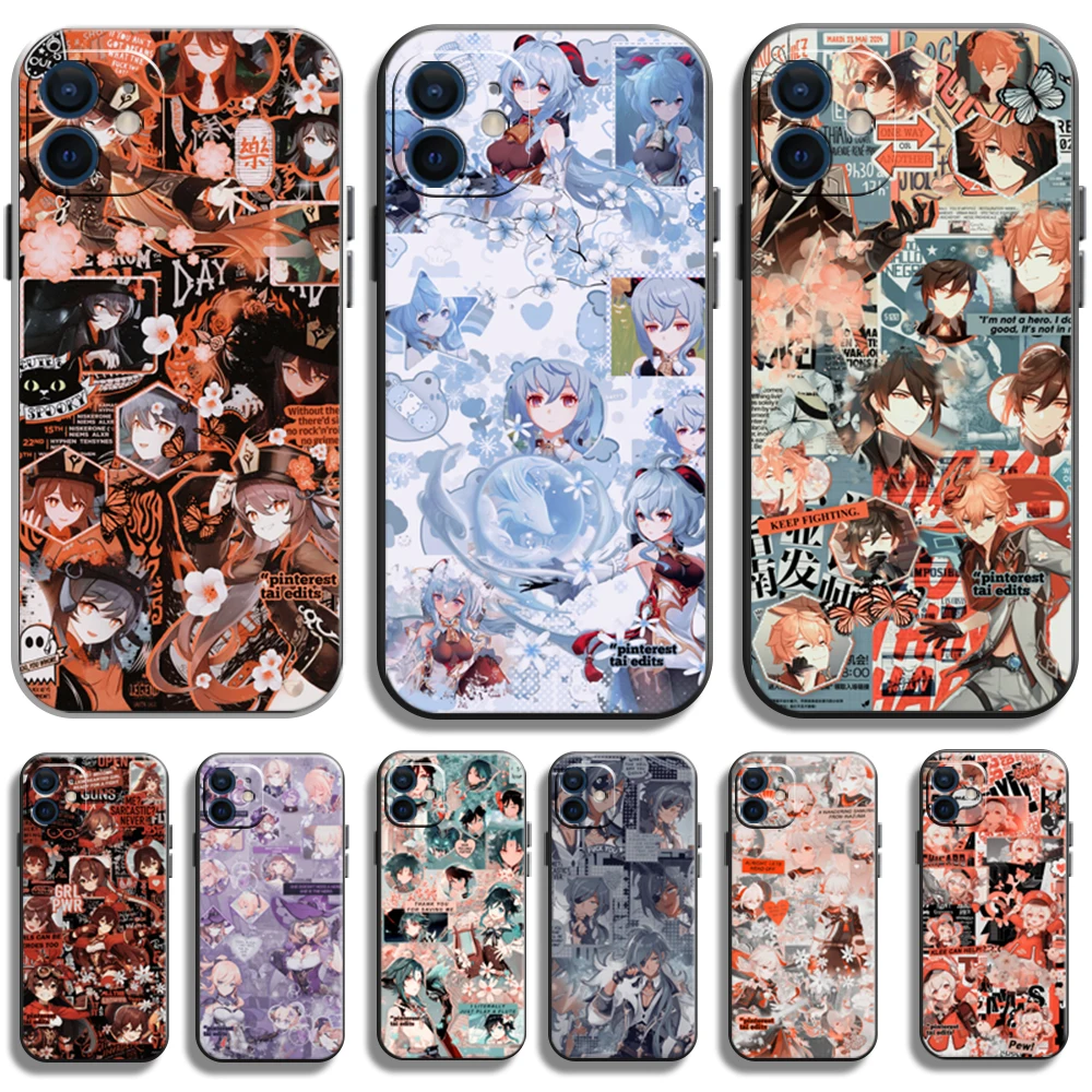 

Genshin Impact GAME Phone Cases For iPhone 11 12 Pro MAX 6S 7 8 Plus XS MAX 12 13 Mini X XR SE 2020 Cases Coque Back Cover