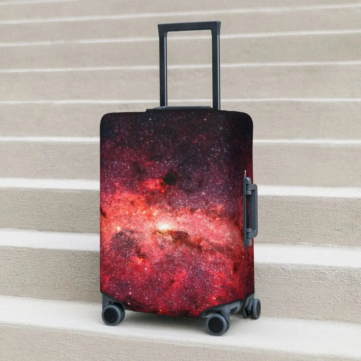 

Space Print Suitcase Cover Milky Way Galaxy Travel Flight Elastic Luggage Case Protector
