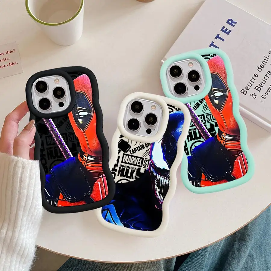 Чехол для телефона Marvel Deadpool Venom Realme C65 4G 5G C67 Narzo 30A N53 N55 50APrime 50iPrime 60x 70x 70 Pro Capa Cover