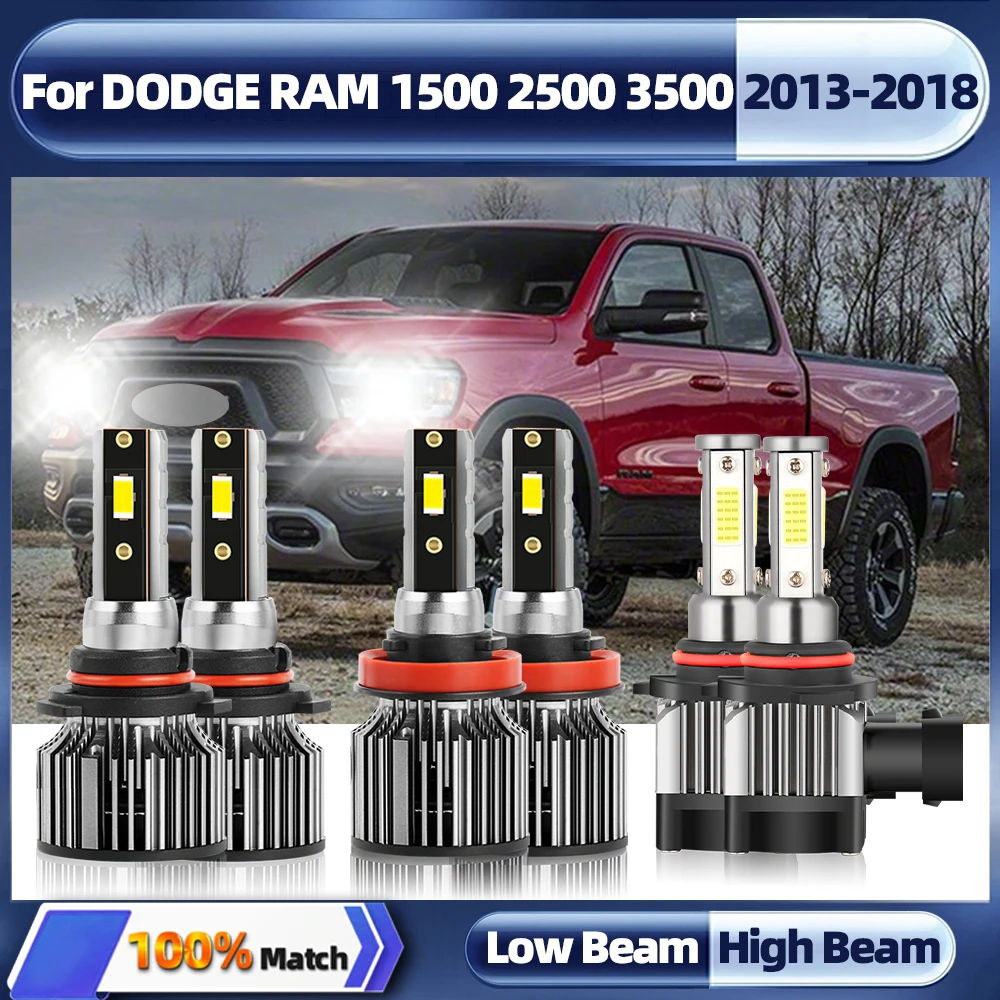 

Led Headlight Canbus 9005 H11 Led Bulb Turbo Car Lamp 360W 60000LM 6000K For DODGE RAM 1500 2500 3500 2013-2015 2016 2017 2018