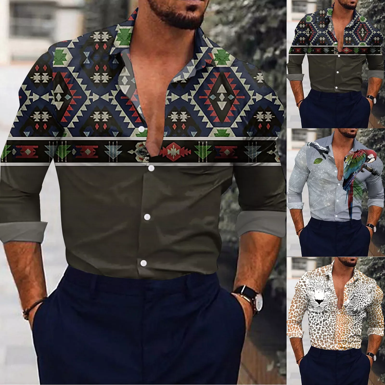 

NEW IN Security Uniforms Men Men Fashion Fashionable 3D Digital Printing Lightweight Breathable Lady Fall Shirt Men Cold Gear