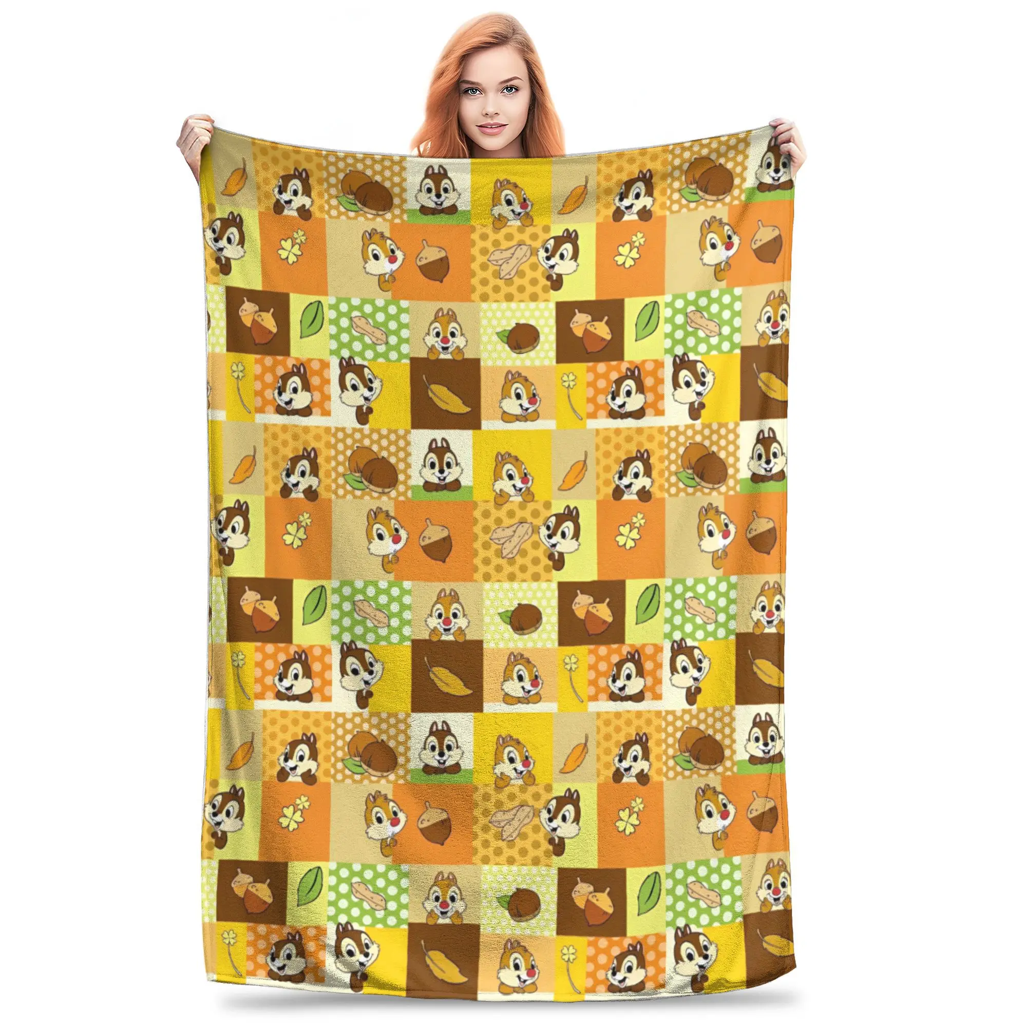 Чип Дейл сосновая шишка арахисовые мультяшные одеяла милые тамии фланелевые