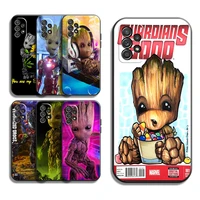 marvel groot cartoon phone cases for samsung galaxy a31 a32 a51 a71 a52 a72 4g 5g a11 a21s a20 a22 4g back cover carcasa