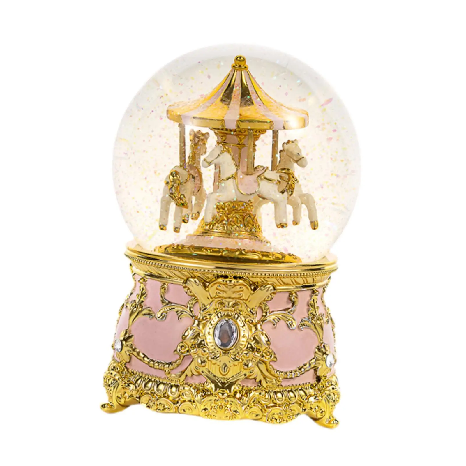 Музыкальная карусель музыкальная шкатулка из смолы с милой лошадью подарок на