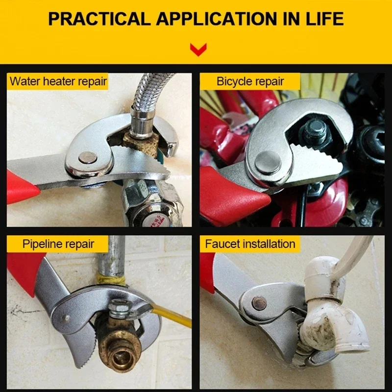 Регулируемый гаечный ключ с открытым концом многофункциональный универсальный