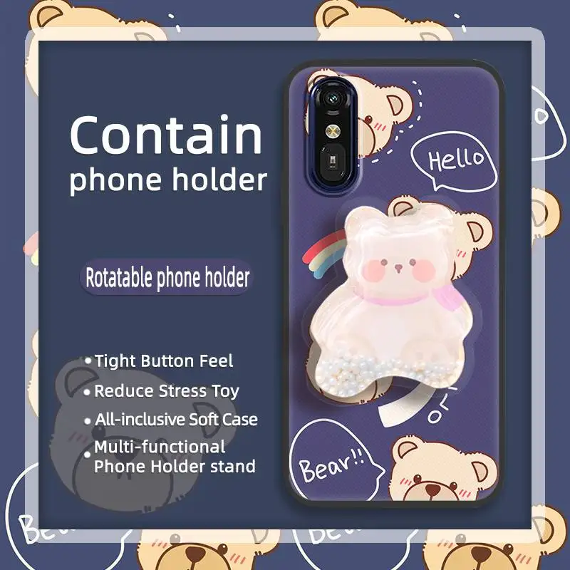 Мягкий чехол милый для телефона Fujitsu A401FC/RakuRaku A401FC/MR01 защитная прочная задняя