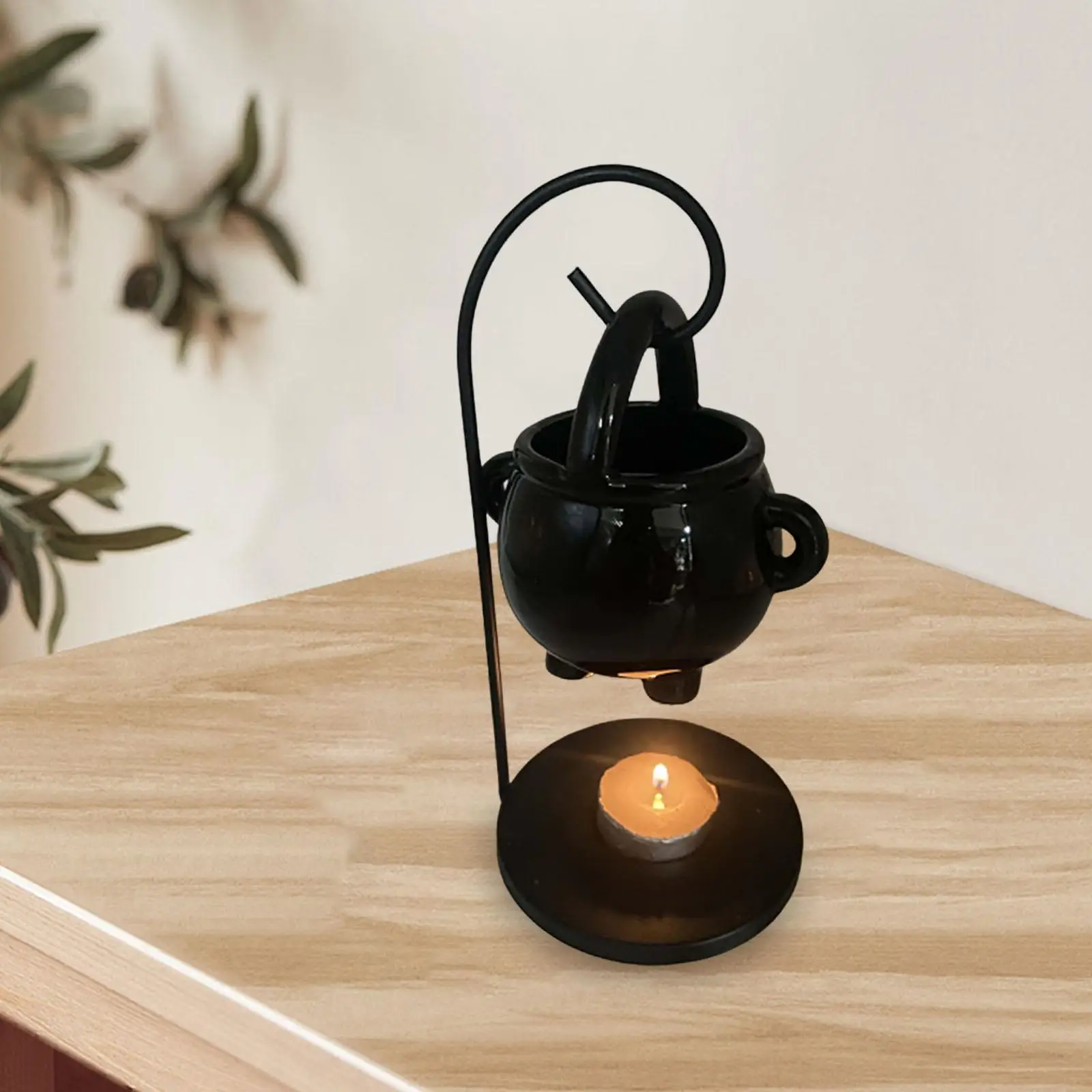 Ceramic Essential Oil Burner Melt Warmer Living Room Tealight Candles Holder for Spa Meditation Yoga Parlor Bedroom Home Decor images - 6