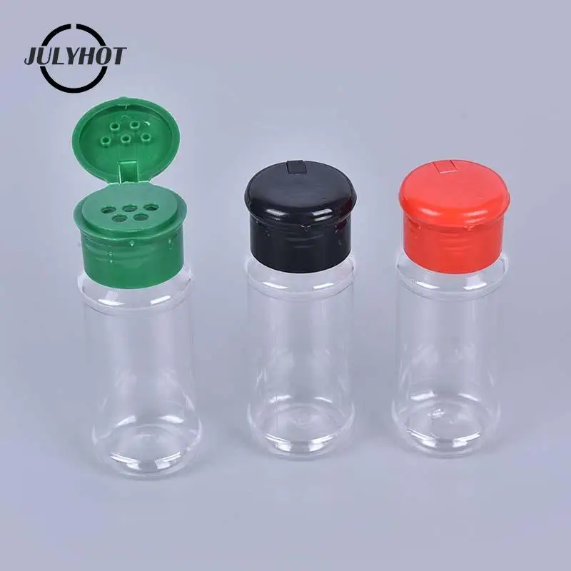 5 Pcs Jars For Spices Camping Seasoning Jar With Lids 100ml Barbecue Condiment Salt And Pepper Shaker For Outdoor Cooking Tools