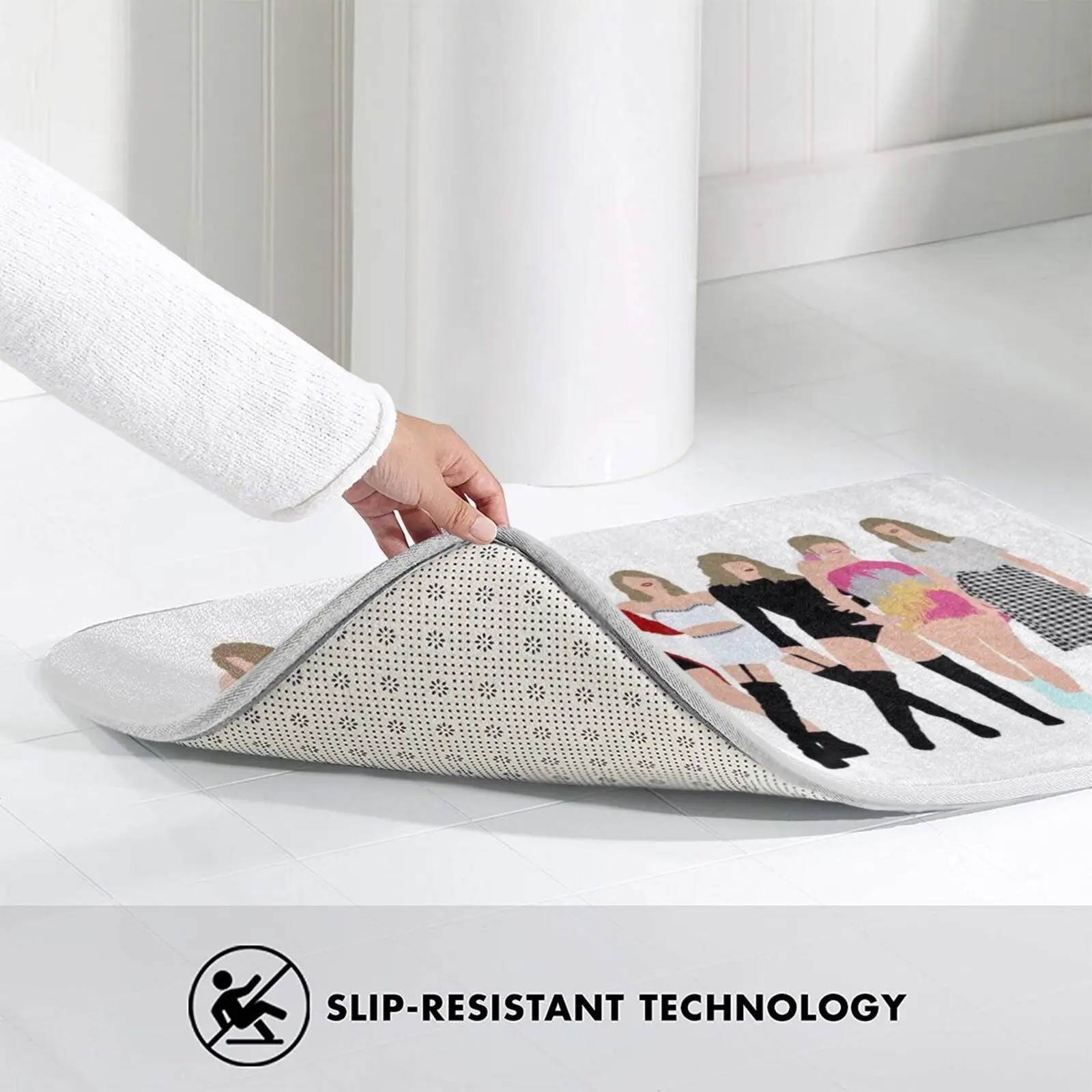 Коврик Тэйлор сквозь эры противоскользящий мягкий коврик с поглощением воды