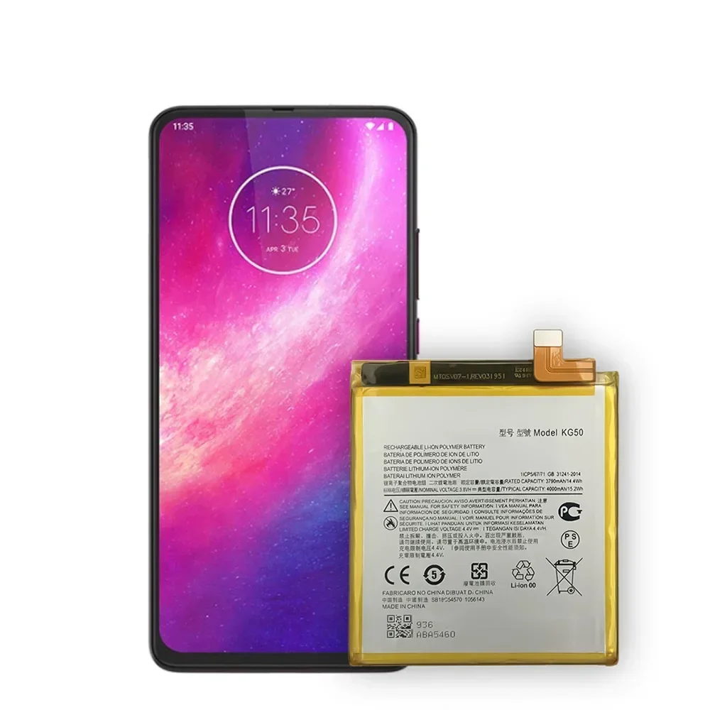 Аккумулятор KG50 емкостью 4000 мАч для Motorola Moto One Hyper XT2027 XT2027-1 XT2027-2 XT2027-3 + набор