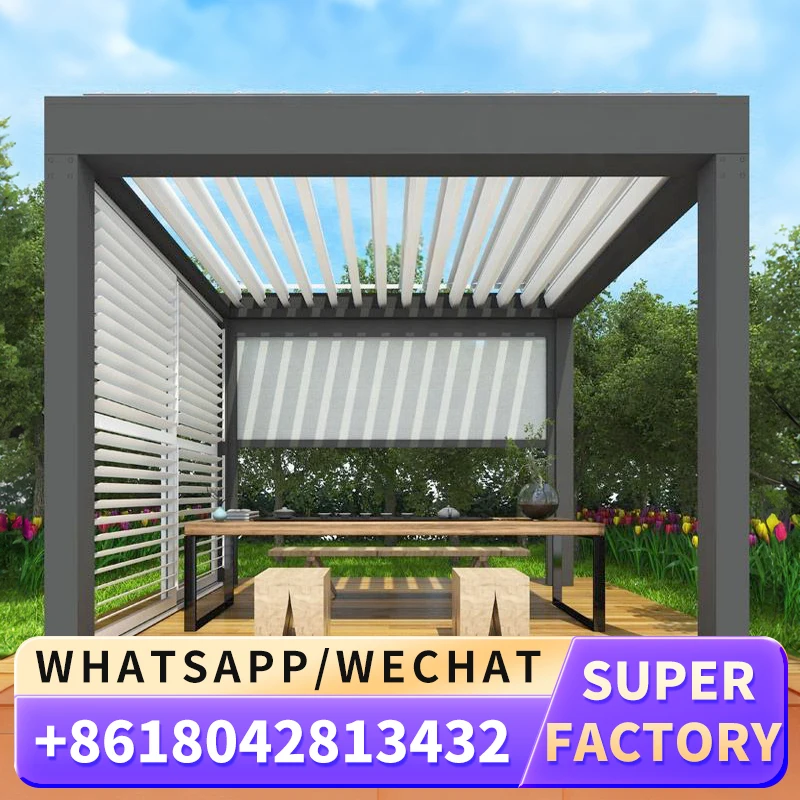 Уличная беседка 12x20 12x12 в металлической непроницаемой