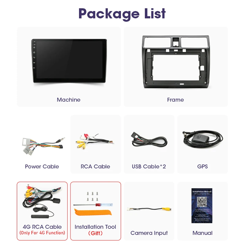 Автомагнитола JMCQ 2Din 4G Android 11 мультимедийный видеоплеер для Suzuki Swift 2003 2004 2005-2010
