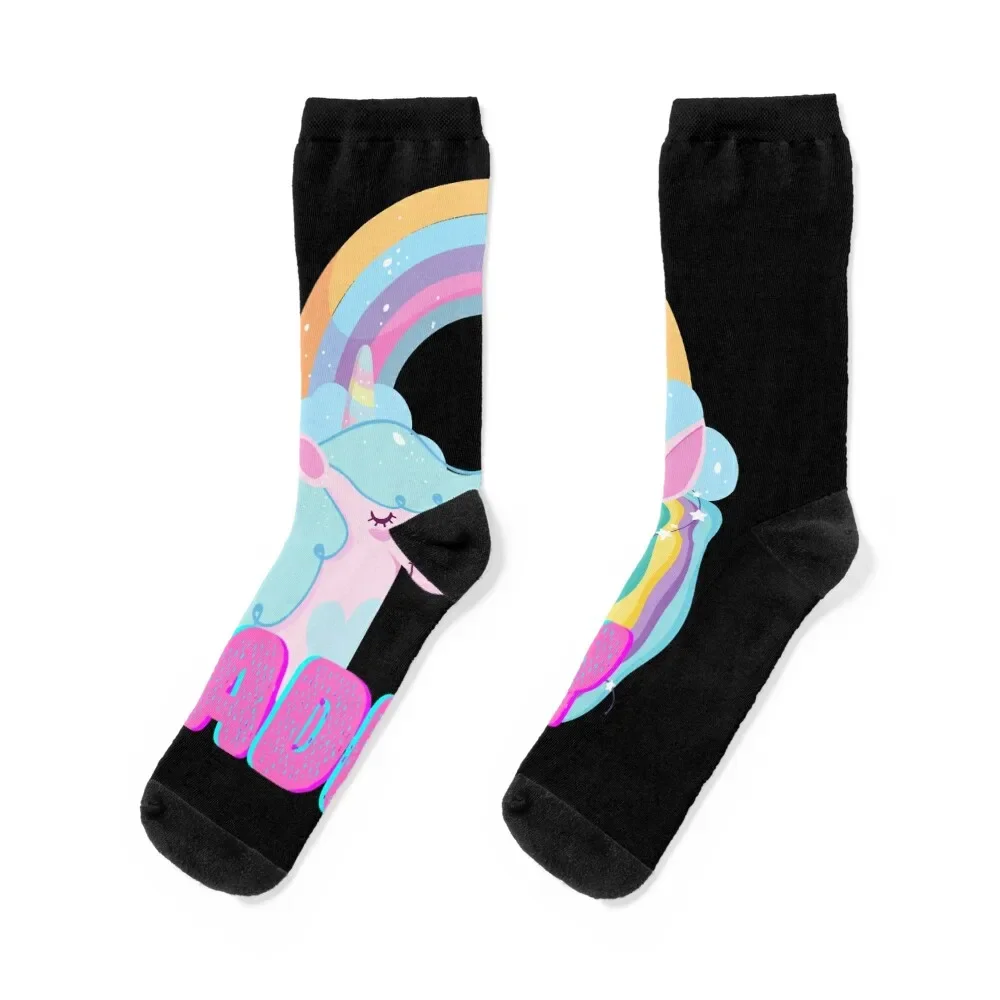A для Adley - радужные женские чулки мужские сумасшедшие носки роскошные Брендовые