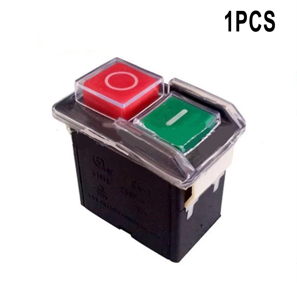

AC 250V 6/4A Waterproof Pushbutton Machine Saw Cutter Drill On Off Control Box Switches Electromagnetic Push Button Switch