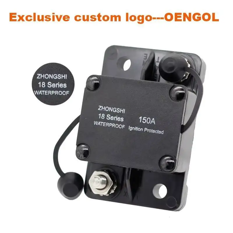 Фото 30A 40A 50A 60A 70A 80A 100A 120A 150A 200A AMP Сброс предохранителя 12-48V DC Автомобильный лодочный автоматический водонепроницаемый выключатель №5