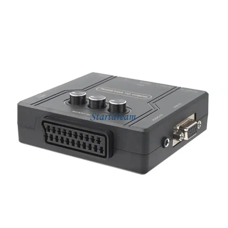 Фото Эффективный адаптер RGBS SCART VGA для YPBPR, адаптер для консолей для геймеров K92C №3