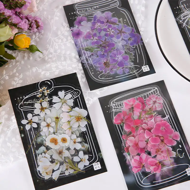 

40 Pcs Plant Floral Sticker Aesthetic Stickers Art Supplies Journal Stationary