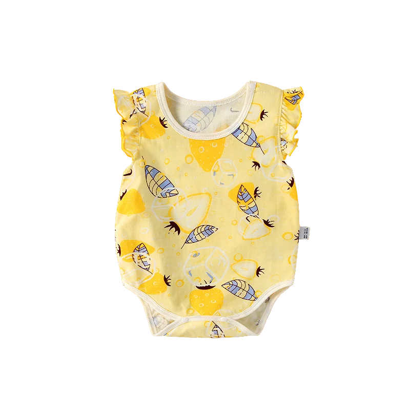 

Summer Baby Girls Romper Cotton baby girls clothes Lace Sleeve Infant Rompers Newborn Clothes for 0-24month baby